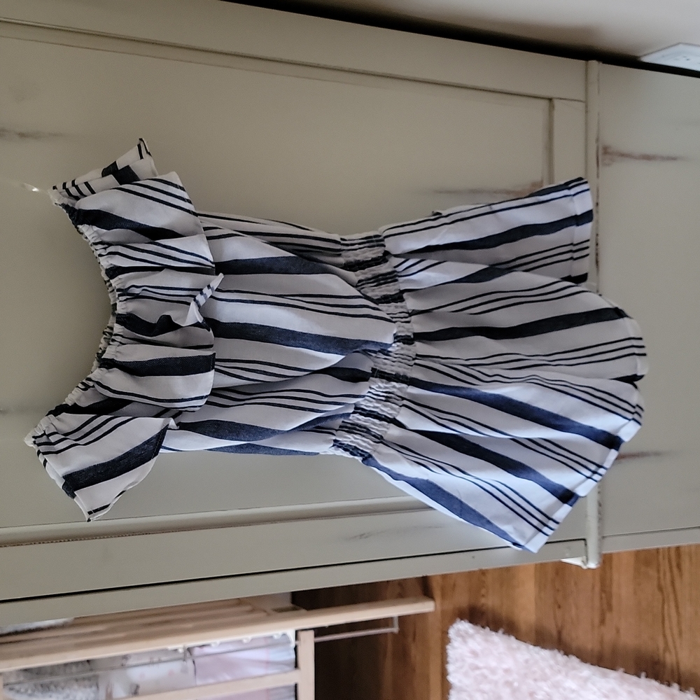 Off the shoulder shorts romper